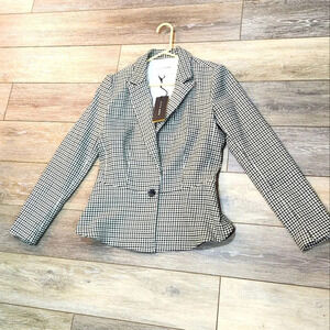 Alice Hope green houndstooth new blazer size small